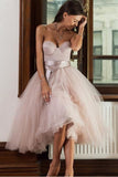 dusty-pink-tulle-homecoming-dresses-season-sweetheart-dance-gown