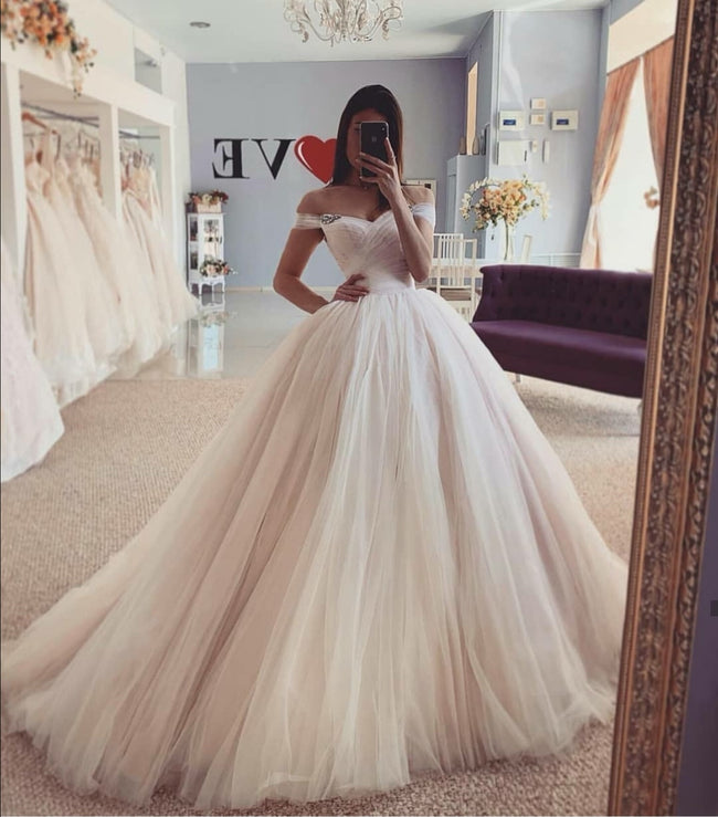 dusty-pink-tulle-skirt-wedding-dresses-off-the-shoulder-1