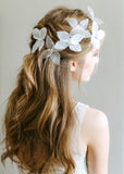 dusty-tulle-boho-wedding-dress-with-beaded-scalloped-lace-v-neckline-4