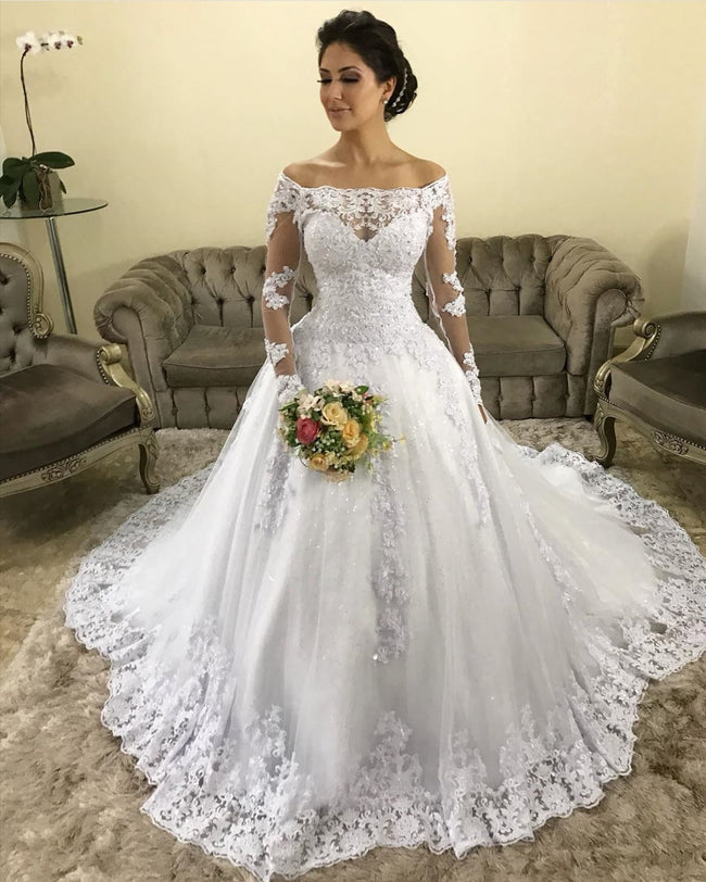 elegant-off-the-shoulder-lace-wedding-gown-long-sleeves-1