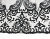 Embroidery Beaded Black Lace Fabric for Dress Handmade Diy Material