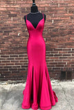 factory-made-fuchsia-evening-dresses-with-v-neckline