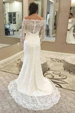 fit&flare-lace-off-the-shoulder-wedding-dresses-with-long-sleeves-1