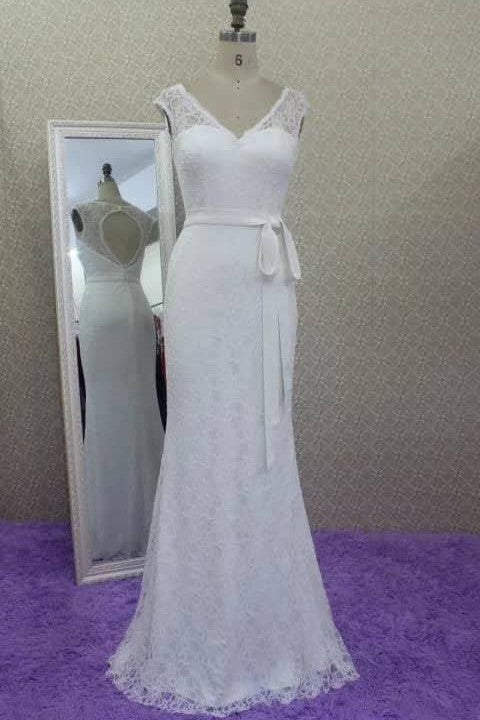 fit&flare-long-lace-dress-for-wedding-bridal-gowns