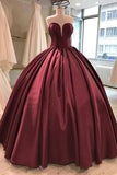floor-length-satin-burgundy-ball-gown-evening-dresses-1