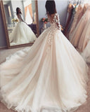 floral-appliques-tulle-wedding-gown-with-long-sleeves-1