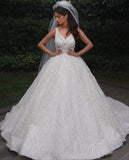floral-lace-dresses-for-wedding-v-neckline-ball-gown-2020-2