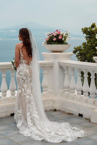 floral-lace-wedding-dresses-with-v-neckline-vestido-de-boda-1