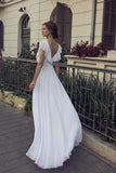flounce-v-neckline-chiffon-boho-wedding-gown-with-cut-front-1