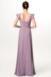 chiffon-lavender-grey-bridesmaid-dress