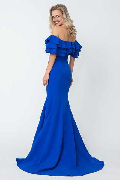 flounced-off-the-shoulder-blue-evening-dresses-with-mermaid-skirt-1