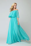 flounced-off-the-shoulder-bridesmaid-chiffon-dresses-with-side-slit-2
