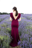 flounced-sleeves-evening-gown-with-v-back-1