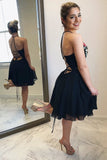 flowers-embroidery-homecoming-dress-black-chiffon-skirt-1