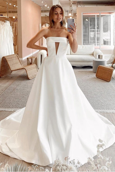 fold-strapless-satin-dress-for-wedding-vestido-de-novia