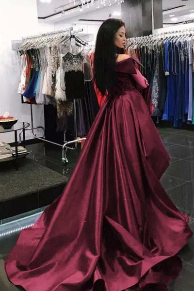 folded-off-the-shoulder-burgundy-prom-dress-with-overskirt-1