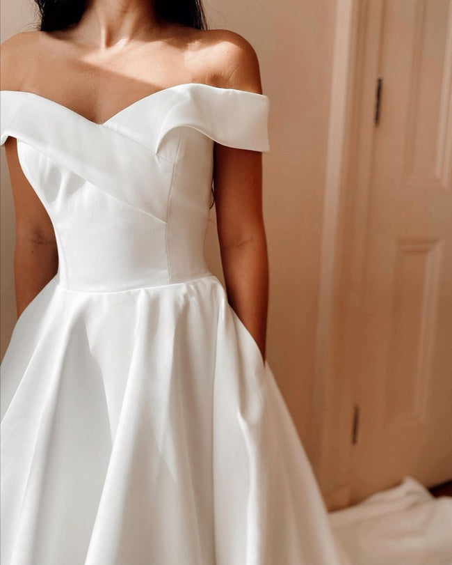 folded-off-the-shoulder-satin-wedding-gown-with-long-train-1