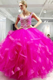 fuchsia-ruffled-ball-gown-quinceanera-dresses-with-beading-corset