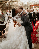 Full Lace Modest Bridal Dresses with Full Sleeves