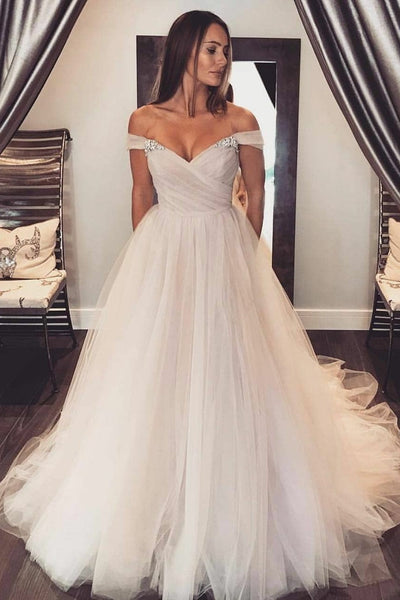 glamorous-tulle-wedding-gown-with-rhinestones-off-the-shoulder