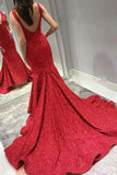 glitter-sequin-burgundy-evening-dress-mermaid-train-3