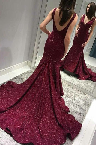 Burgundy sequin mermaid dress cheap