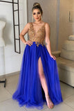 gold-beaded-prom-dress-with-royal-blue-tulle-skirt