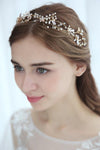 Gold Flower Wedding Headdress Bridal Wedding Hair Accessories