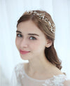 Gold Flower Wedding Headdress Bridal Wedding Hair Accessories