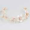 Gold Flower Wedding Headdress Bridal Wedding Hair Accessories