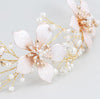 Gold Flower Wedding Headdress Bridal Wedding Hair Accessories