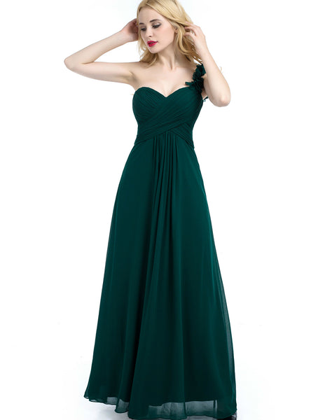 green-chiffon-one-shoulder-bridesmaid-dresses-long