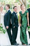 green-sequin-bridesmaid-wedding-guests-dress-with-draped-neckline-2