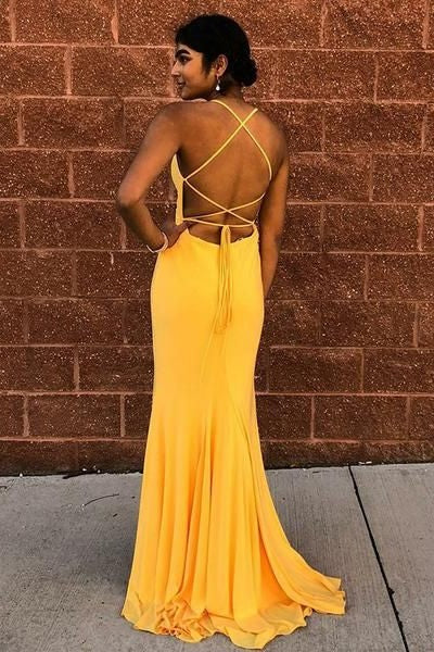halter-neckline-yellow-prom-dress-with-lace-up-backless-1
