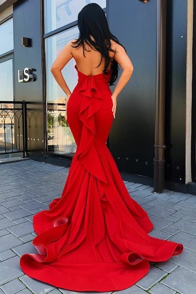 halter-red-mermaid-evening-gowns-with-ruffles-backless-1