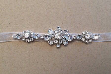 Beautiful Pearl Crystal Bridal Wedding Belt Diamante Sashes