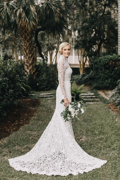 Mori Lee 30121 Georgette Chiffon Cape High Neck Wedding Dress -  MadameBridal.com