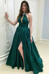 high-slit-side-green-formal-prom-gown-beaded-halter-neckline-1