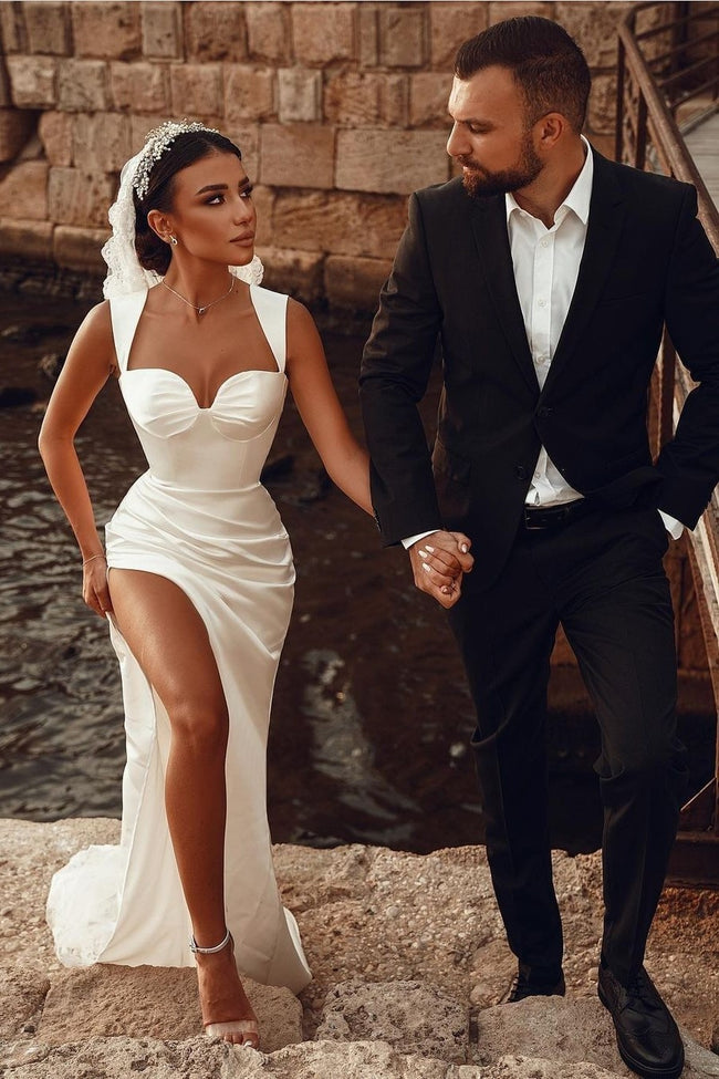 High Split Side Wedding Dress 2022 for Women
