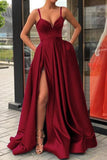 high-thigh-slit-burgundy-formal-prom-dresses-with-double-straps