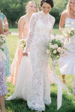 hollow-lace-modest-wedding-gown-long-sleeves
