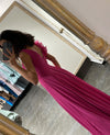 hot-pink-chiffon-prom-dresses-with-flounced-neckline-1
