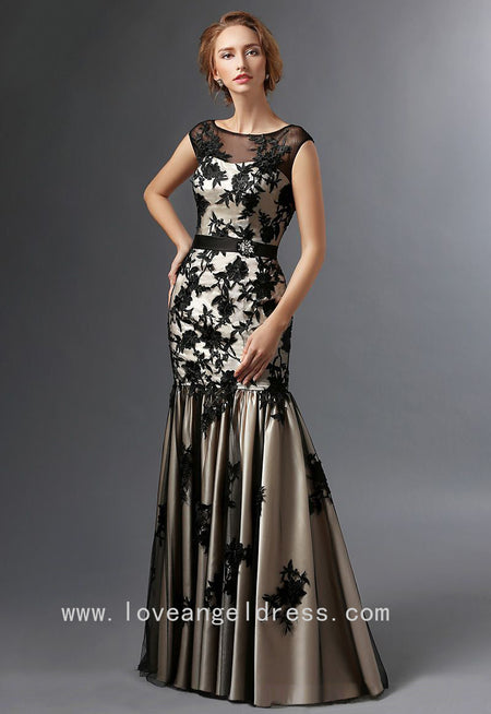 Sweetheart Satin Black Mermaid Mother of the Groom Dress with Bolero