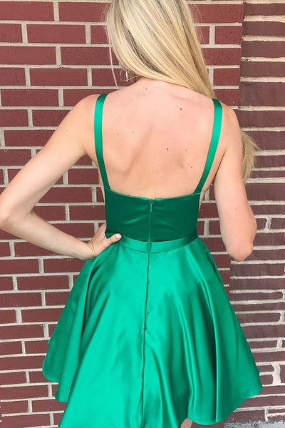 illusion-insert-short-green-homecoming-dress-simple-1