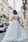 illusion-lace-short-sleeves-wedding-dress-boho-tulle-skirt-1