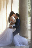 illusion-long-sleeves-bride-wedding-dress-rhinestones-ball-gown-2