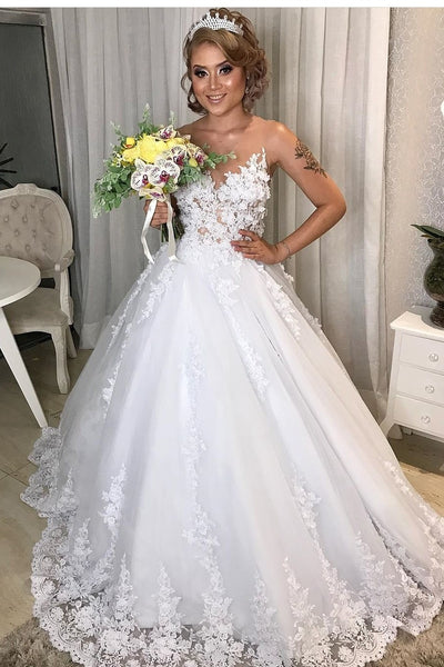 illusion-v-neckline-flower-lace-wedding-gown-bride-2020