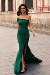 irregular-one-shoulder-green-prom-gowns-with-slim-fit-bodice