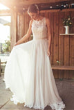 ivory-beach-wedding-dress-lace-chiffon-skirt-vestido-de-novia-de-playa