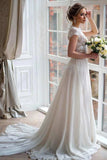 ivory-lace-two-piece-wedding-dresses-boho-style-1